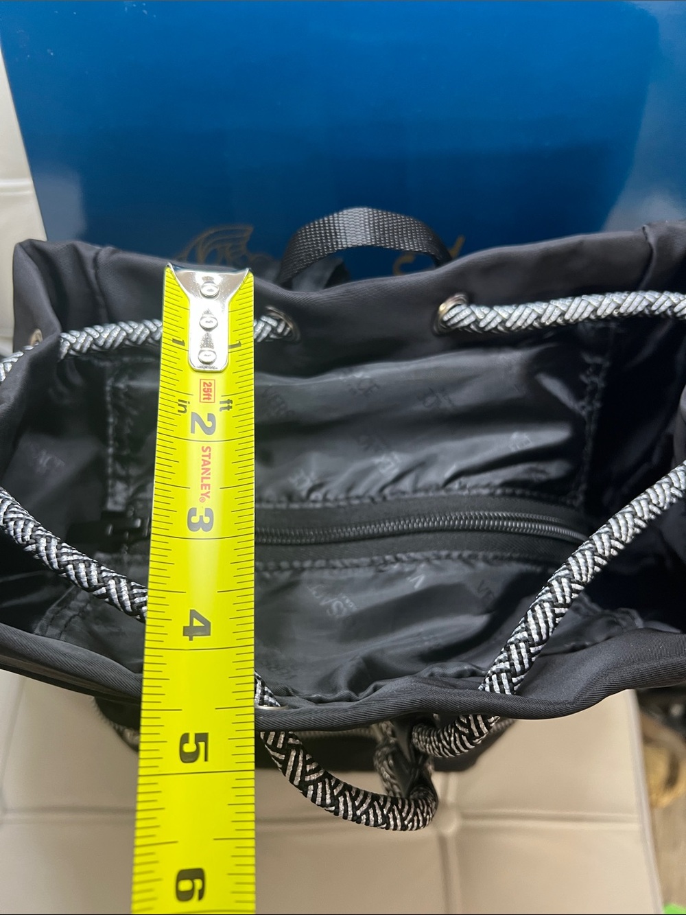 Versace Black Drawstring Backpack - Picture 15 of 16